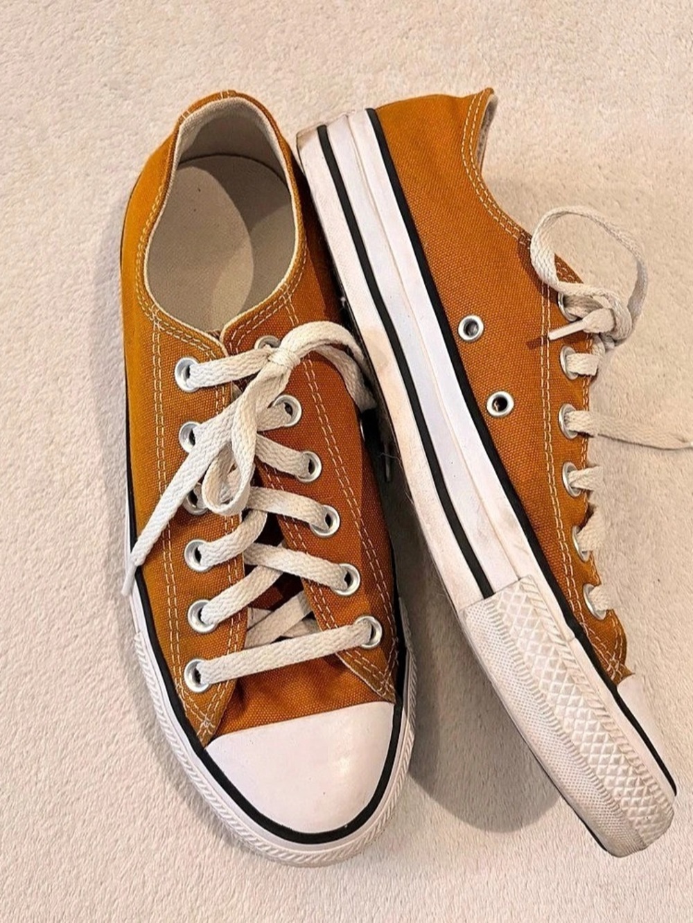 Converse Chuck Taylor All Star Golden Yellow Canvas Sneakers US 7.5